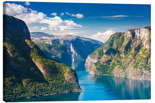 Leinwandbild Norwegen - Aurlandsfjord