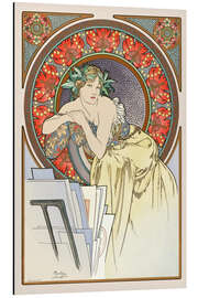 Magnettafel Frau mit Bildersammlung, brünett