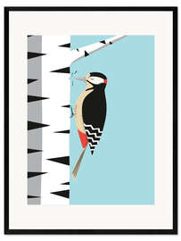 Framed art print Woodpecker