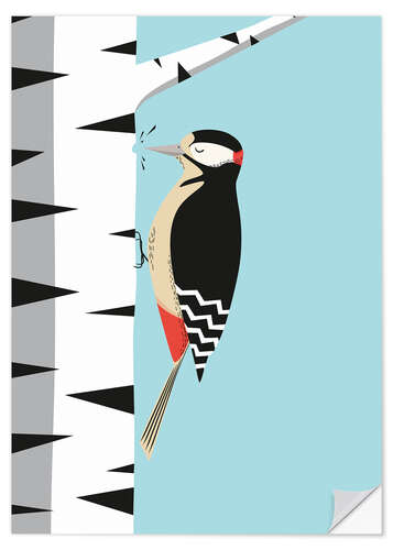 Wall sticker Woodpecker