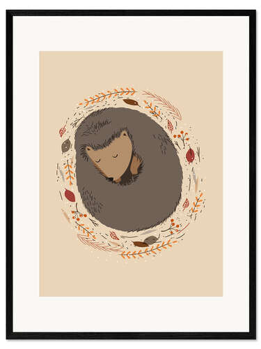 Framed art print Hedgehog