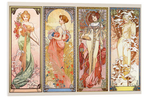 Foam board print The Four Seasons