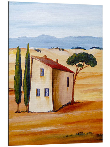 Aluminium print Tuscany modern