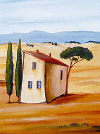 Magnettafel Toskana modern