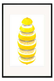 Gerahmter Kunstdruck Zitrone