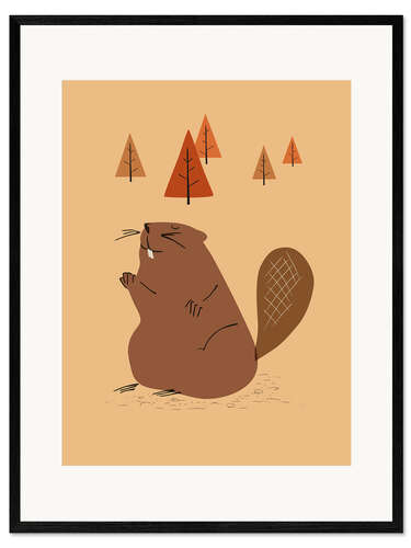 Framed art print Beaver