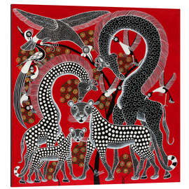 Magnettafel Schwarze Tierwelt