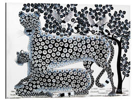 Magnettafel Geparden in schwarz und weiß