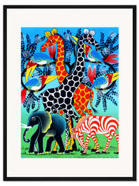 Gerahmter Kunstdruck Harmonie in Afrika