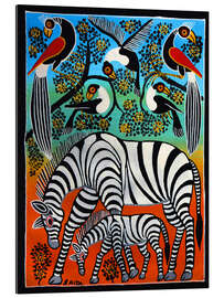 Gallery print Zebras under a wild tree