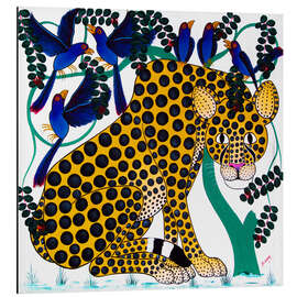 Magnettafel Gepard sucht Schutz unterm Vogelbaum