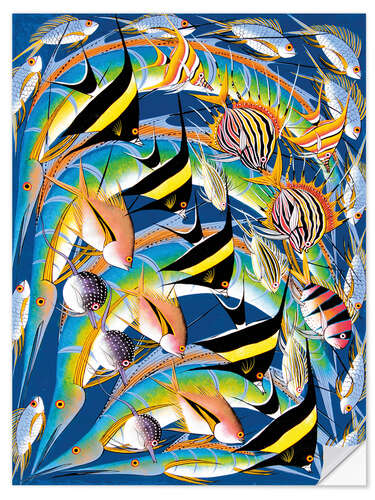 Wall sticker Fish World Africa