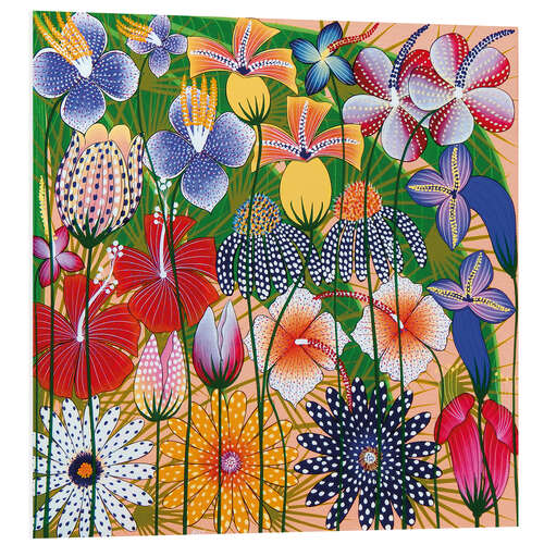 Tableau en PVC Fleurs miraculeuses de la jungle