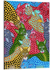 Magnettafel Buntes Gepardentreffen