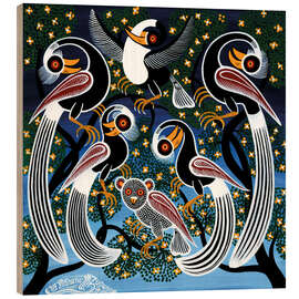 Trebilde Flock of birds at bedtime