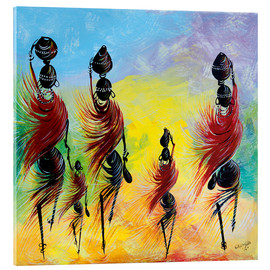 Acrylglasbild  Alltag afrikanischer Frauen - Nangida