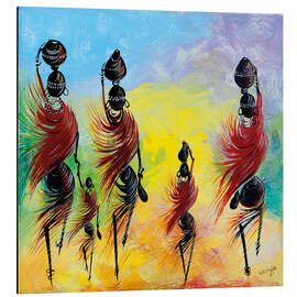 Magnettafel Alltag afrikanischer Frauen