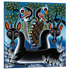 Magnettafel Gazellen bei Nacht