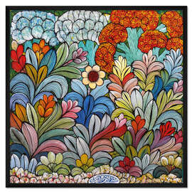 Gerahmter Kunstdruck Blüten Afrikas