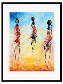 Framed art print African everyday