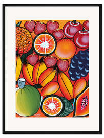 Gerahmter Kunstdruck Exotische Obstvariation