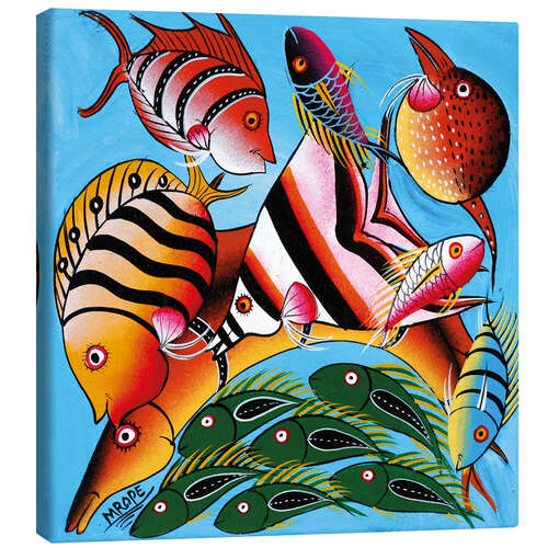 Canvas print African fish species