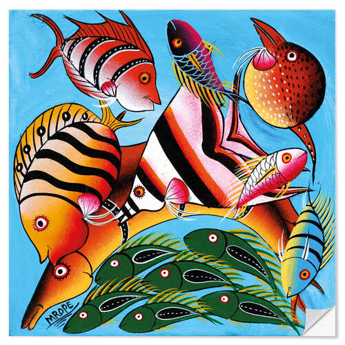 Wall sticker African fish species