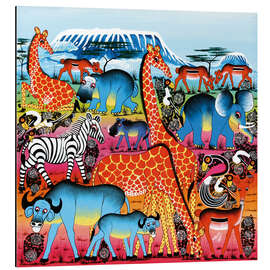 Magnettafel Afrikanische Vielfalt am Kilimandscharo