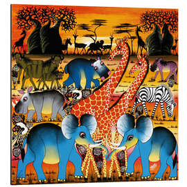 Magnettafel Artenvielfalt in der Savanne