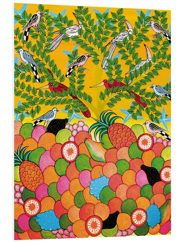 Bilde på skumplate Fruits and birds