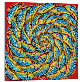 Magnettafel Blauer Fischstrudel