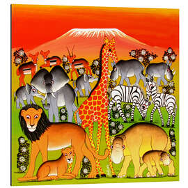 Magnettafel Tiere des Kilimandscharo 