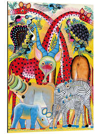 Magnettafel Bunte Wildtiere Afrikas