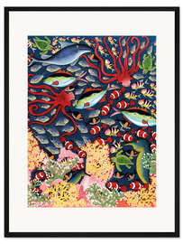 Gerahmter Kunstdruck Unterwasserwelt Afrikas - Majidu