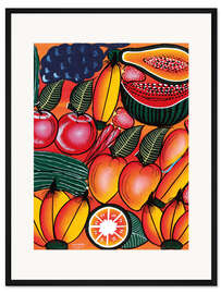 Gerahmter Kunstdruck Exotische Früchte