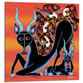 Magnettafel Antilopenmutter mit Junges