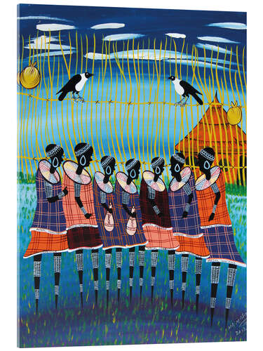 Tableau en verre acrylique The tribal meeting