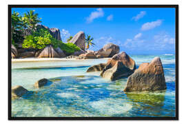 Gerahmter Kunstdruck Seychellen