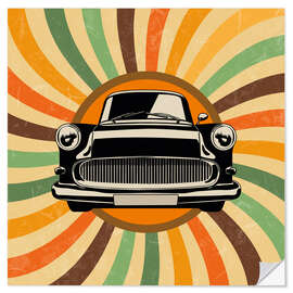 Autocolante decorativo Retro car oldtimer