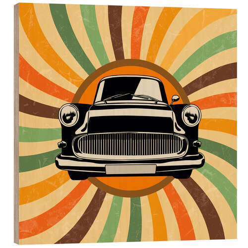 Puutaulu Retro car oldtimer