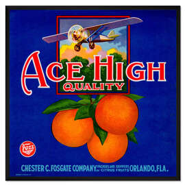 Gerahmter Kunstdruck Ace High Quality