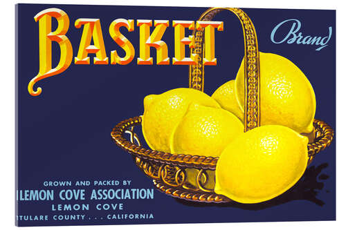 Obraz na szkle akrylowym basket brand