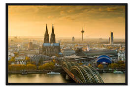 Gerahmter Kunstdruck Köln III