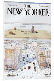 Stampa su plexi-alluminio  The New Yorker - Steinberg