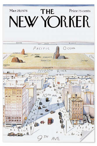 Selvklebende plakat The New Yorker