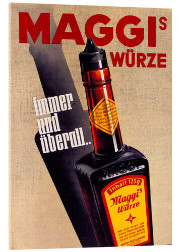 Acrylic print Maggi's spice - always and everywhere