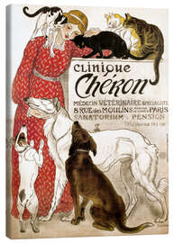 Lærredsbillede  Clinique Chéron - Théophile-Alexandre Steinlen