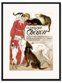Gerahmter Kunstdruck Clinique Cheron (Französisch)