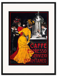 Gerahmter Kunstdruck Caffe Espresso Servizio Istantaneo