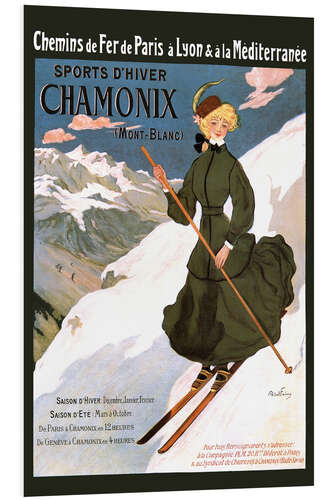 Foam board print Sports D'Hiver Chamonix (French)